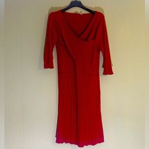 Cato Red Long-sleeve Rayon Dress - Size 18/20W